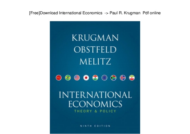 International economics krugman 10th